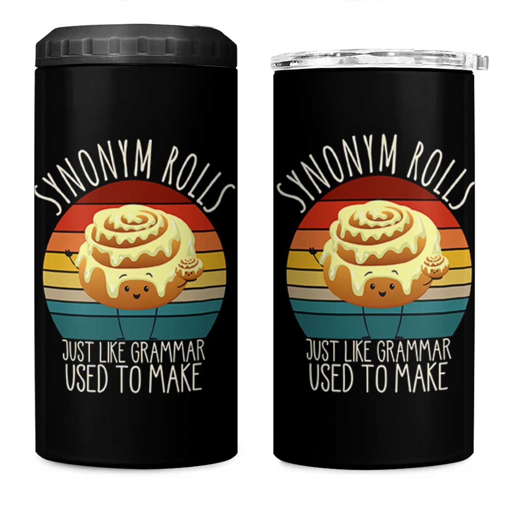Funny English Grammar 4 in 1 Can Cooler Tumbler Synonym Rolls Just Like Grammar Used To Make