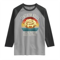 Funny English Grammar Raglan Shirt Synonym Rolls Just Like Grammar Used To Make - Wonder Print Shop