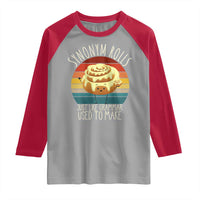 Funny English Grammar Raglan Shirt Synonym Rolls Just Like Grammar Used To Make - Wonder Print Shop