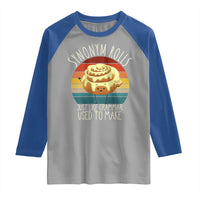 Funny English Grammar Raglan Shirt Synonym Rolls Just Like Grammar Used To Make - Wonder Print Shop