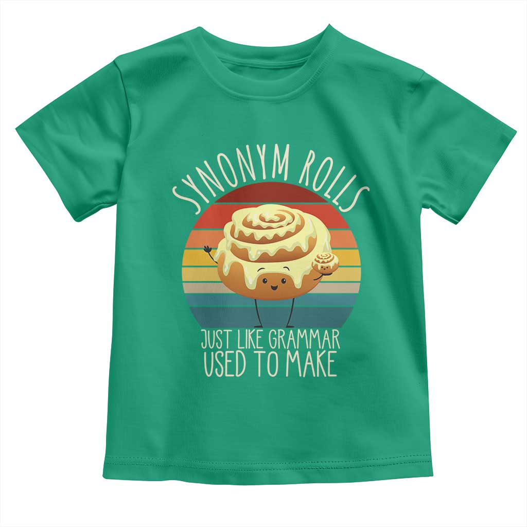Funny English Grammar Toddler T Shirt Synonym Rolls Just Like Grammar Used To Make - Wonder Print Shop