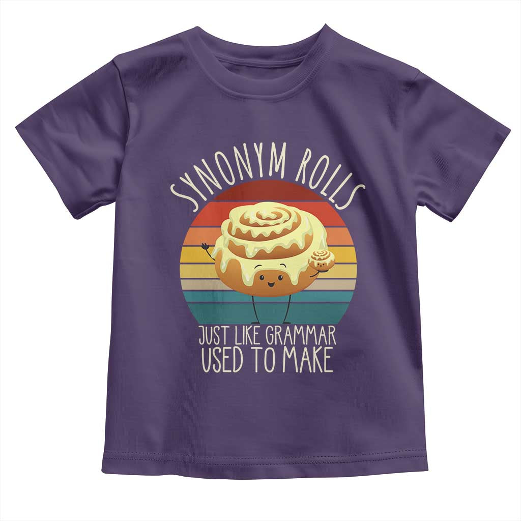 Funny English Grammar Toddler T Shirt Synonym Rolls Just Like Grammar Used To Make - Wonder Print Shop