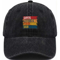 Funny English ELA Teacher Washed Cotton Baseball Cap Capital Letters And Periods Bruh