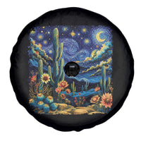 Desert Night Cactus Starry Night Arizona Stars Sky Nature Lover Gift Spare Tire Cover