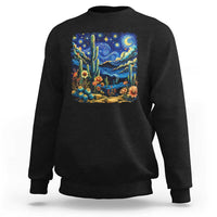 Desert Night Cactus Starry Night Arizona Stars Sky Nature Lover Gift Sweatshirt