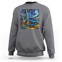 Desert Night Cactus Starry Night Arizona Stars Sky Nature Lover Gift Sweatshirt