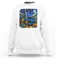 Desert Night Cactus Starry Night Arizona Stars Sky Nature Lover Gift Sweatshirt
