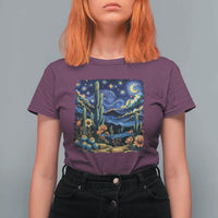 Desert Night Cactus Starry Night Arizona Stars Sky Nature Lover Gift T Shirt For Women
