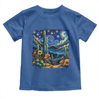 Desert Night Cactus Starry Night Arizona Stars Sky Nature Lover Gift Toddler T Shirt