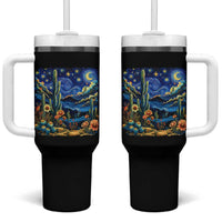 Desert Night Cactus Starry Night Arizona Stars Sky Nature Lover Gift Tumbler With Handle