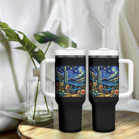 Desert Night Cactus Starry Night Arizona Stars Sky Nature Lover Gift Tumbler With Handle