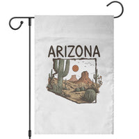 Arizona State Map Desert Landscape Cactus Southwest Garden Flag