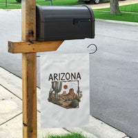 Arizona State Map Desert Landscape Cactus Southwest Garden Flag