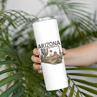 Arizona State Map Desert Landscape Cactus Southwest Skinny Tumbler