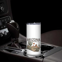 Arizona State Map Desert Landscape Cactus Southwest Skinny Tumbler