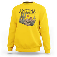 Arizona State Map Desert Landscape Cactus Southwest Sweatshirt