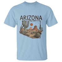 Arizona State Map Desert Landscape Cactus Southwest T Shirt