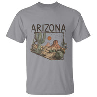 Arizona State Map Desert Landscape Cactus Southwest T Shirt