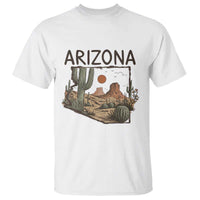 Arizona State Map Desert Landscape Cactus Southwest T Shirt