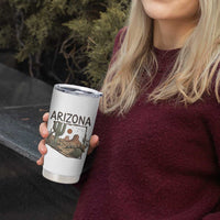 Arizona State Map Desert Landscape Cactus Southwest Tumbler Cup