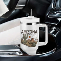 Arizona State Map Desert Landscape Cactus Southwest Tumbler With Handle