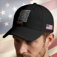 Arizona Map Phoenix Sedona Tucson Southwest Travel Baseball Cap