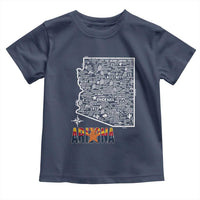 Arizona Map Phoenix Sedona Tucson Southwest Travel Toddler T Shirt