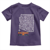 Arizona Map Phoenix Sedona Tucson Southwest Travel Toddler T Shirt