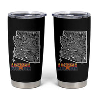 Arizona Map Phoenix Sedona Tucson Southwest Travel Tumbler Cup