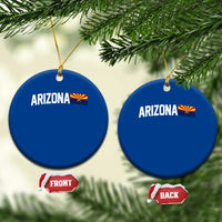 Vintage Arizona AZ State Flag Ceramic Ornament