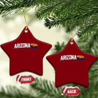 Vintage Arizona AZ State Flag Ceramic Ornament