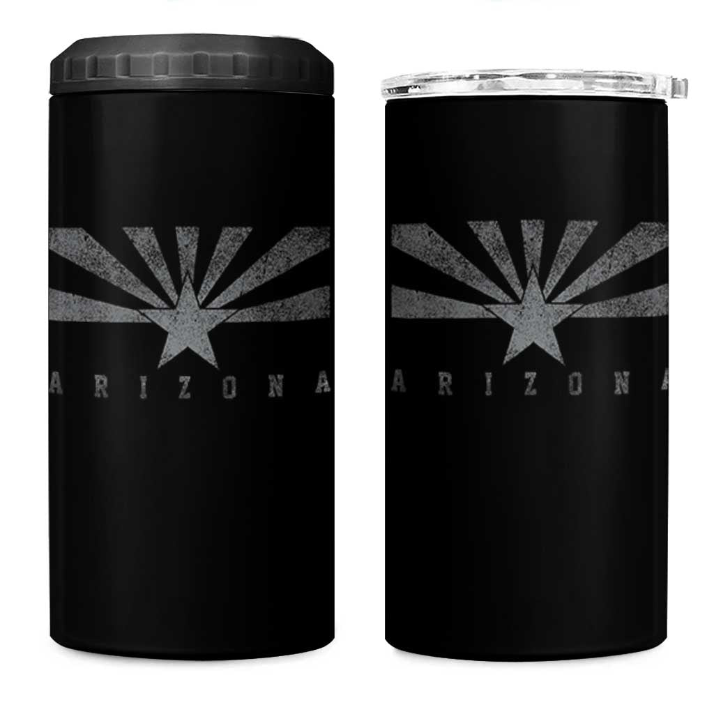 Arizona State Flag Pride Southwest Heritage Americana 4 in 1 Can Cooler Tumbler