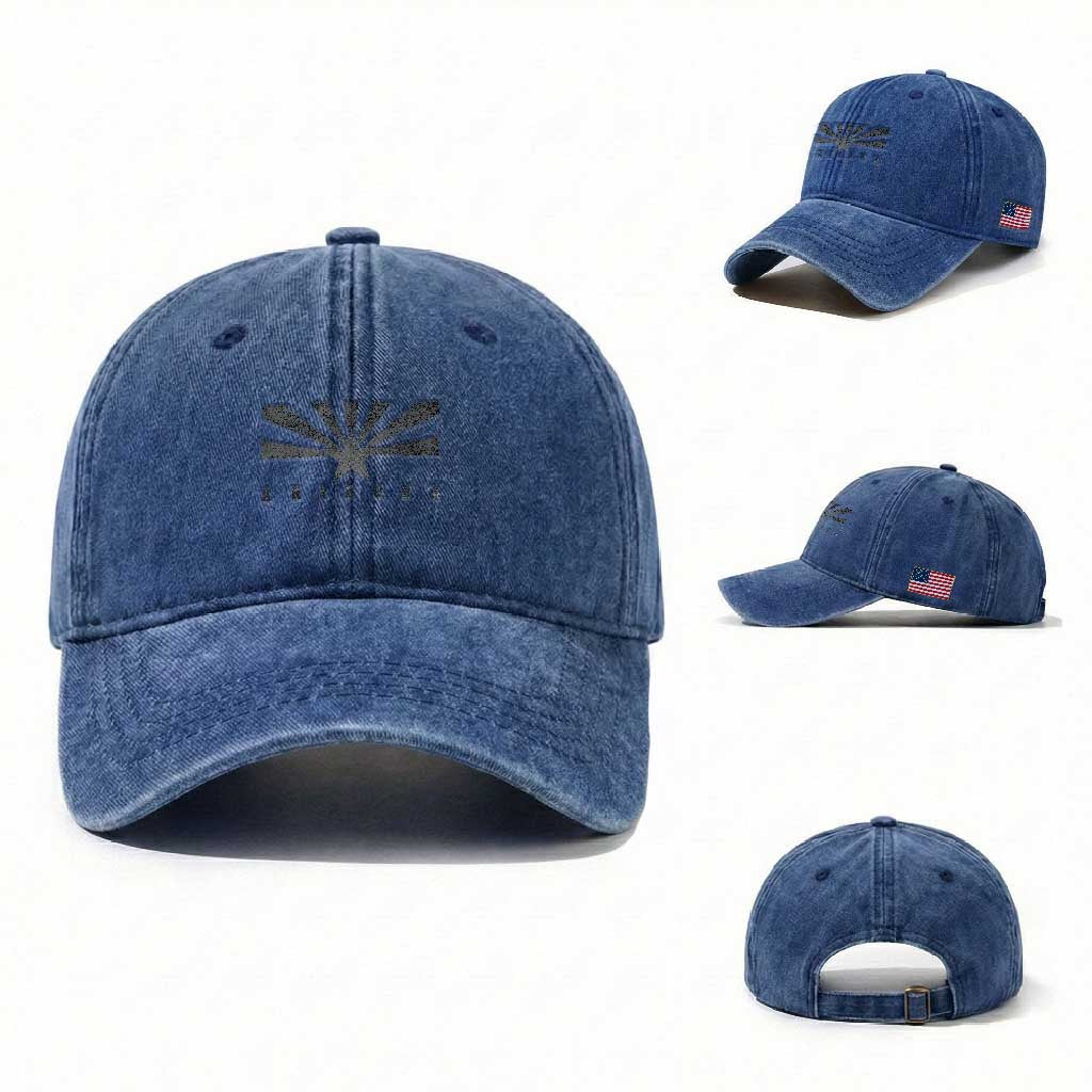 Arizona State Flag Pride Southwest Heritage Americana Washed Cotton Baseball Cap