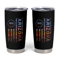 Arizona American Flag Pride Cactus Landscape Established 1912 Tumbler Cup