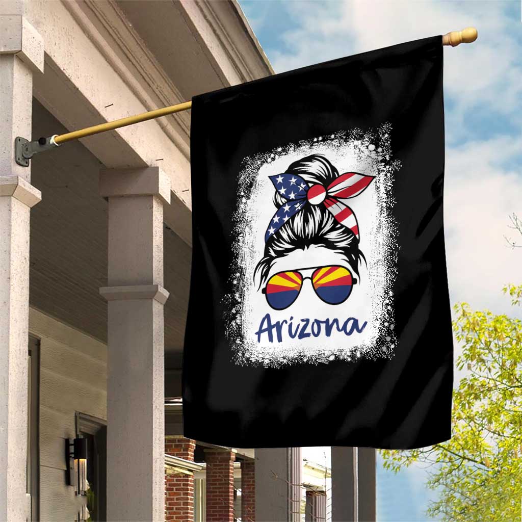 Arizona American Flag Messy Bun Pride Garden Flag