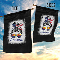 Arizona American Flag Messy Bun Pride Garden Flag