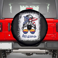 Arizona American Flag Messy Bun Pride Spare Tire Cover