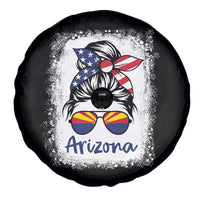 Arizona American Flag Messy Bun Pride Spare Tire Cover