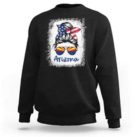 Arizona American Flag Messy Bun Pride Sweatshirt