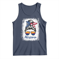 Arizona American Flag Messy Bun Pride Tank Top