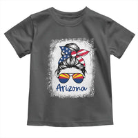 Arizona American Flag Messy Bun Pride Toddler T Shirt