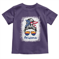 Arizona American Flag Messy Bun Pride Toddler T Shirt