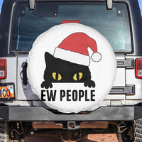 Funny Cat Christmas Spare Tire Cover Ew People Anti Social Grumpy Cat Xmas - Wonder Print Shop