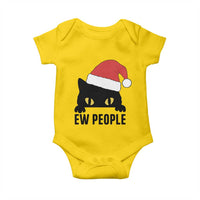 Funny Cat Christmas Baby Onesie Ew People Anti Social Grumpy Cat Xmas - Wonder Print Shop