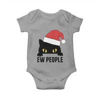 Funny Cat Christmas Baby Onesie Ew People Anti Social Grumpy Cat Xmas - Wonder Print Shop