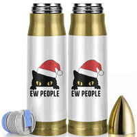 Funny Cat Christmas Bullet Tumbler Ew People Anti Social Grumpy Cat Xmas - Wonder Print Shop