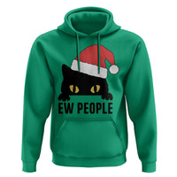 Funny Cat Christmas Hoodie Ew People Anti Social Grumpy Cat Xmas - Wonder Print Shop
