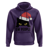 Funny Cat Christmas Hoodie Ew People Anti Social Grumpy Cat Xmas - Wonder Print Shop