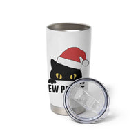 Funny Cat Christmas Tumbler Cup Ew People Anti Social Grumpy Cat Xmas - Wonder Print Shop