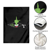 Funny Elf Hand Christmas Garden Flag Ew People Anti Socaial Xmas - Wonder Print Shop